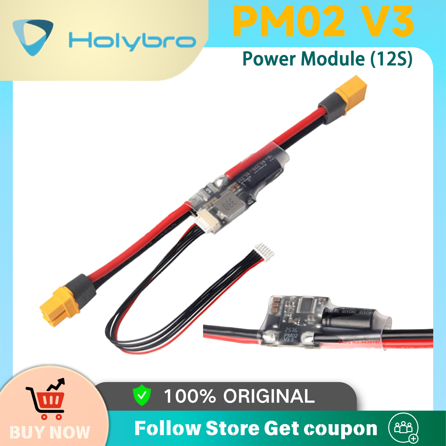 Holybro PM02D Power Module 2S- - Drone Kit Hexacopter 评论和价格